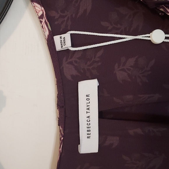 Rebecca Taylor Floral V Neck Top - Picture 5 of 12